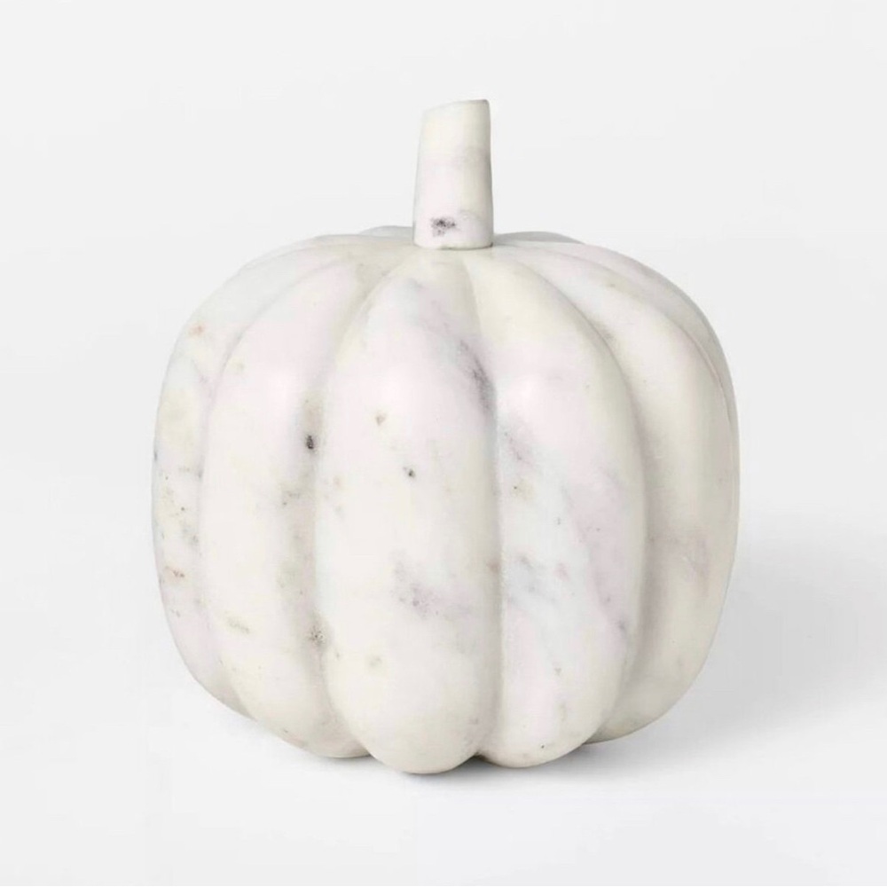 Large Marble Pumpkin White - Threshold designed with Studio McGee